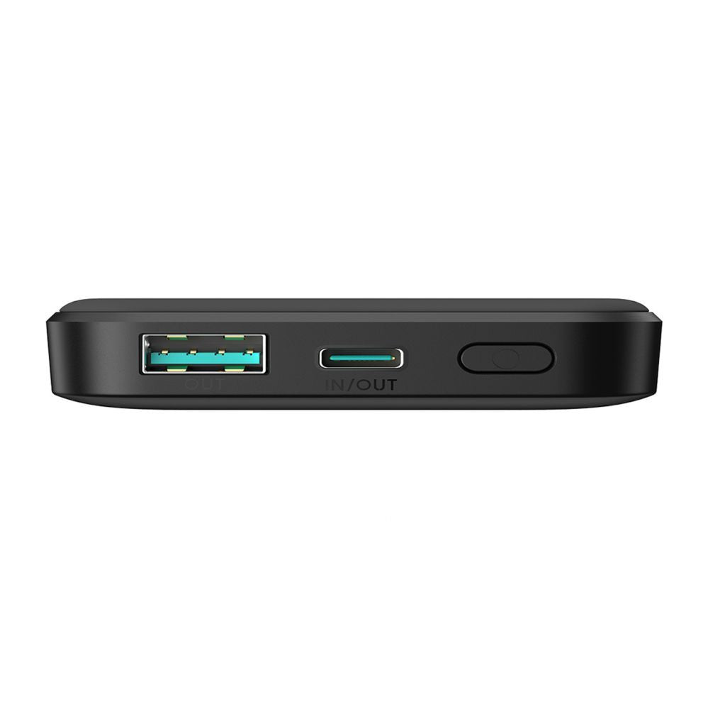 Внешний аккумулятор Joyroom  Powerbank Joyroom JR-W020 Mini 5000mAh USB-A USB-C inductive 20W - black + USB-C / USB-C cable