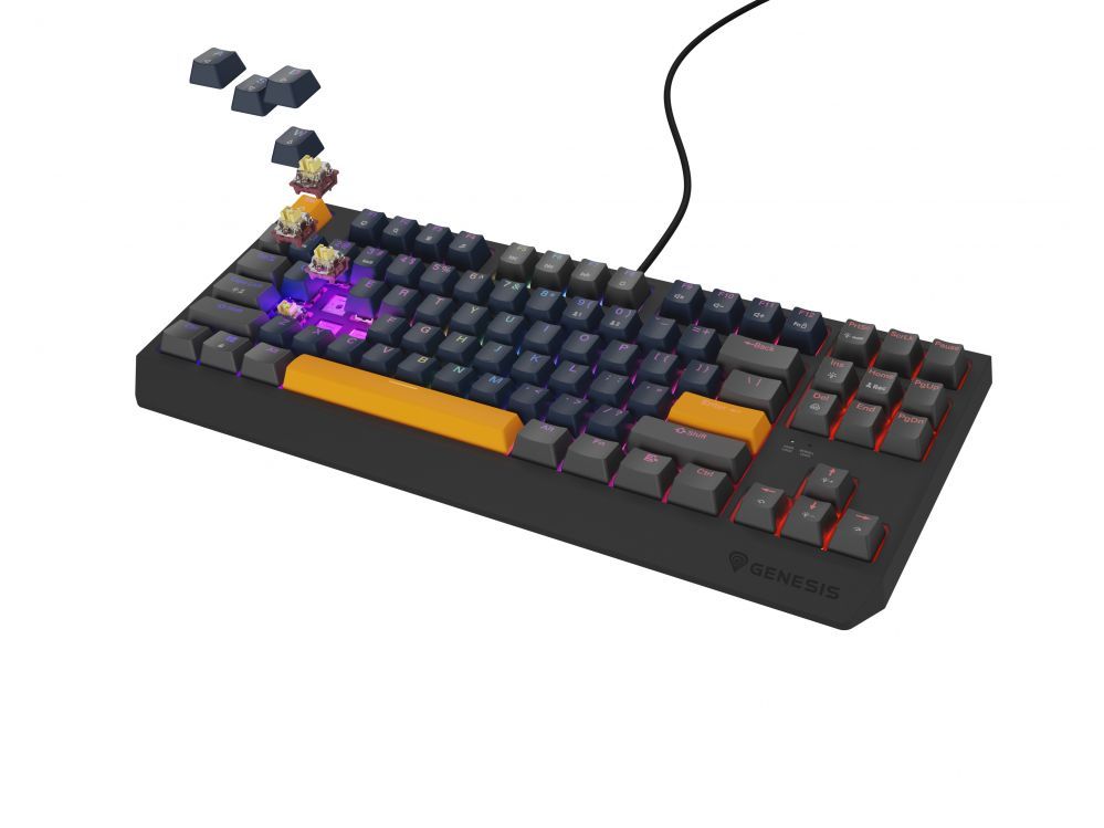 Arvuti klaviatuur Genesis  THOR 230 | Mechanical Gaming Keyboard | Wired | US | Naval Blue Positive | USB Type-A | Outemu Panda