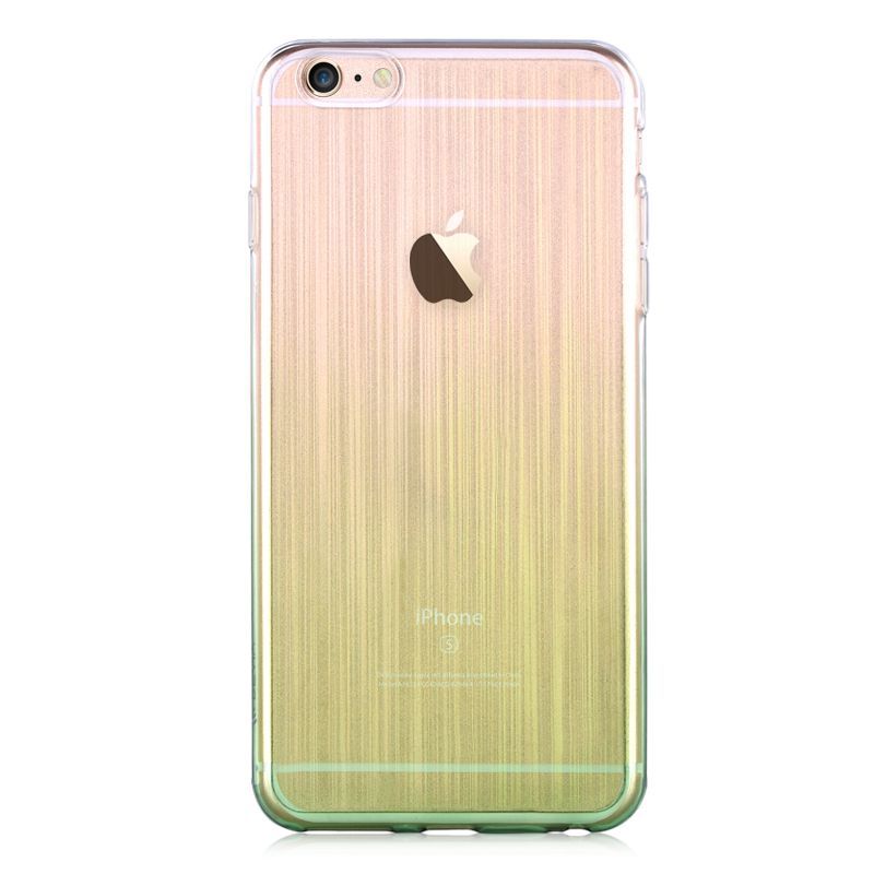 Back panel cover Devia Apple iPhone 6/6s Azure soft case Green