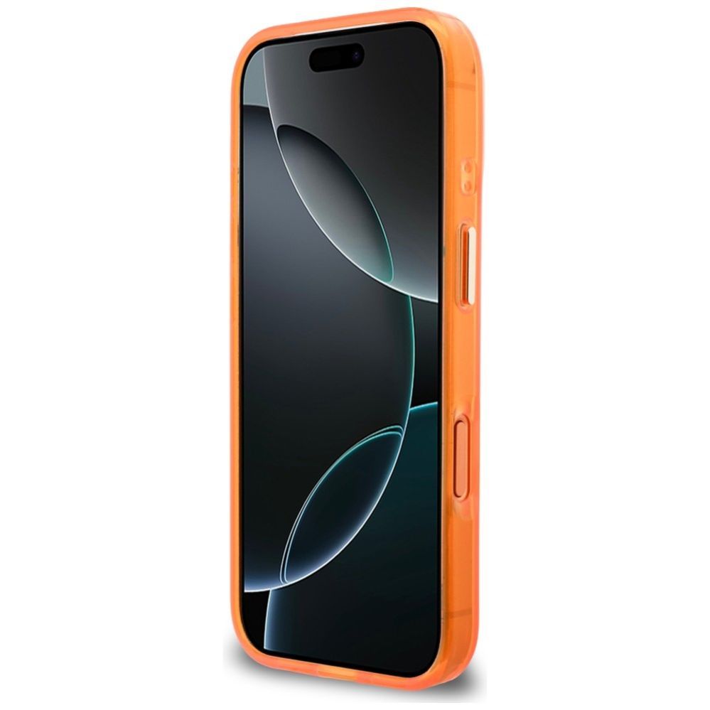 Другие товары Guess  Guess IML 4G Script Metal Case for iPhone 17 Pro - Orange
