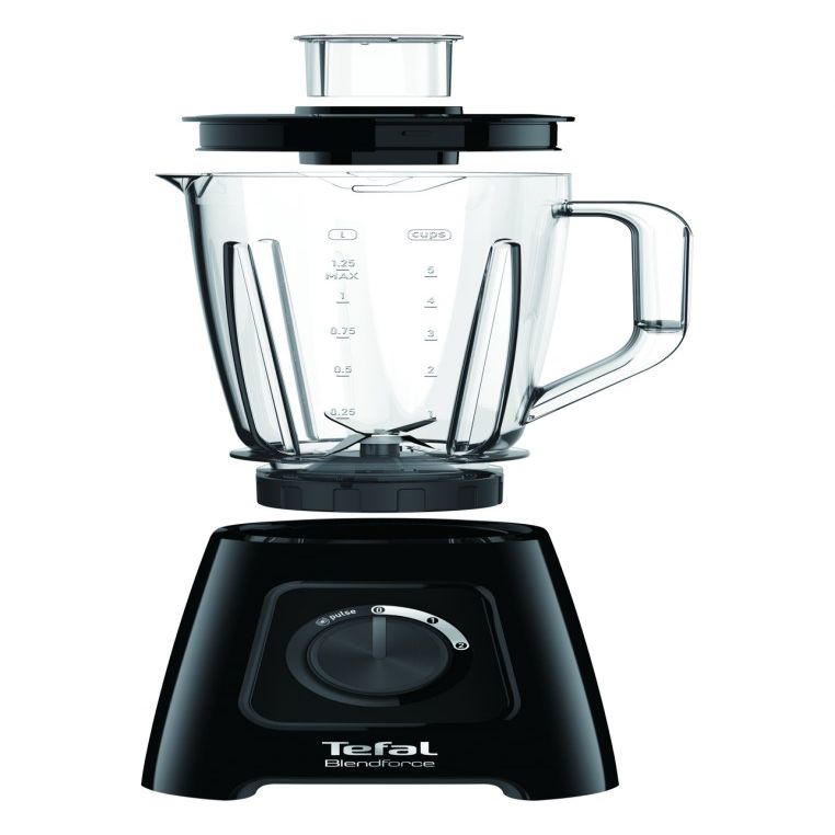 Mikserid ja blenderid TEFAL  Blender BL420838 BlendForce Tabletop, 600 W, Jar material Plastic, Jar capacity 1.25 L, Ice crushing, Black