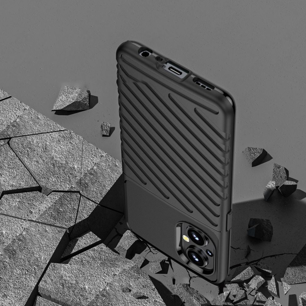 Back panel cover Hurtel  Thunder Case flexible armored cover for OnePlus Nord N20 5G black