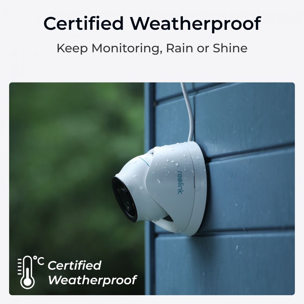 Veebikaamera Reolink  4K Security IP Camera with Color Night Vision P434 Dome 8 MP 2.8-8mm/F1.6 IP66 H.265 MicroSD, max. 256 GB