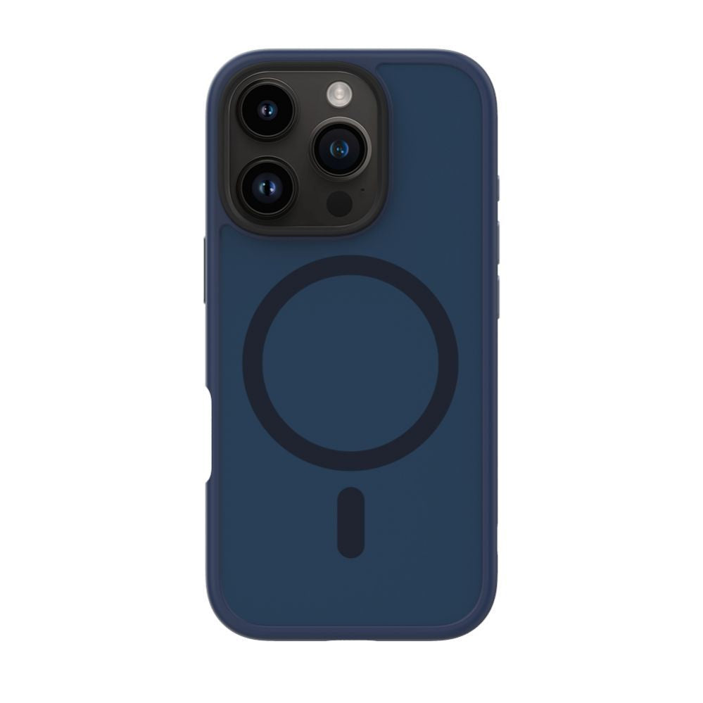 Чехол на заднюю панель Evelatus Apple iPhone 16 Pro Hybird Case With Magsafe PC+TPU Dark Blue