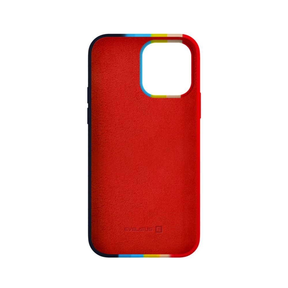 Чехол на заднюю панель Evelatus Apple iPhone 13 Pro Max Silicone case Multi-Colored Rainbow