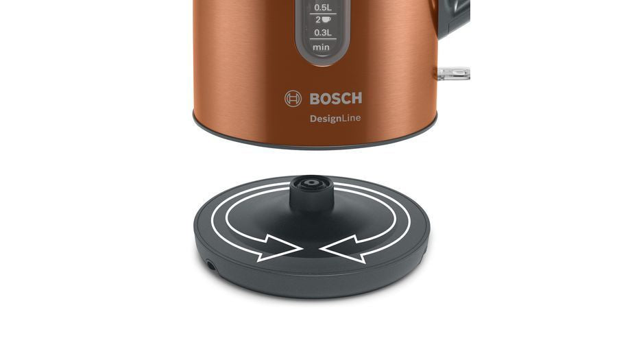Veekeetja Bosch  Kettle TWK4P439 Electric, 2400 W, 1.7 L, Stainless steel, Copper, 360° rotational base