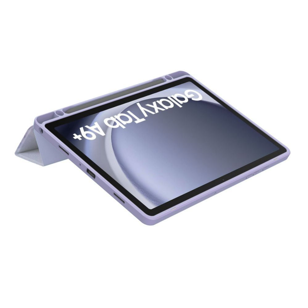 Kaaned Tech-Protect  Galaxy Tab A9 Plus 11 X210 / X215 / X216 SC Pen Hybrid Case Purple Marble