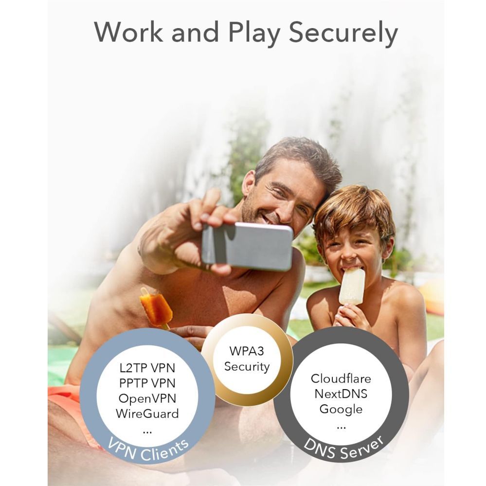 Routers Cudy  Cudy M1300 MeshPoint AC1200 Gigabit WiFi Mesh System Dual Band 2x Gigabit LAN VPN WPA3 White