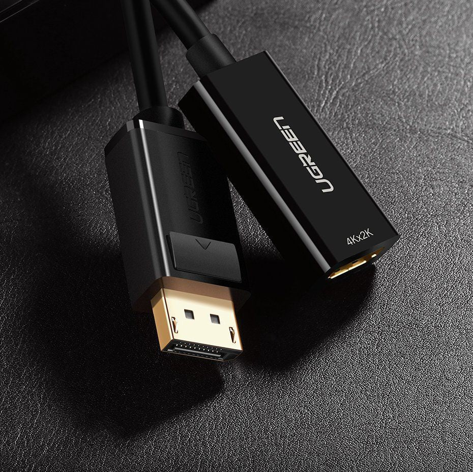 Кабель Ugreen  Cable from DisplayPort (Male) to HDMI (Female) (Unidirectional) 1080P 60Hz 12bit Black (40362)
