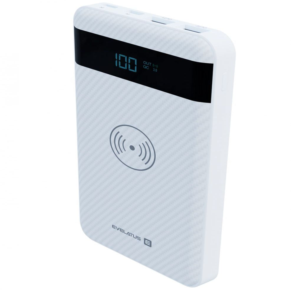 Väline aku Evelatus  Evelatus Power Bank Wireless EPB05 10000 mAh White