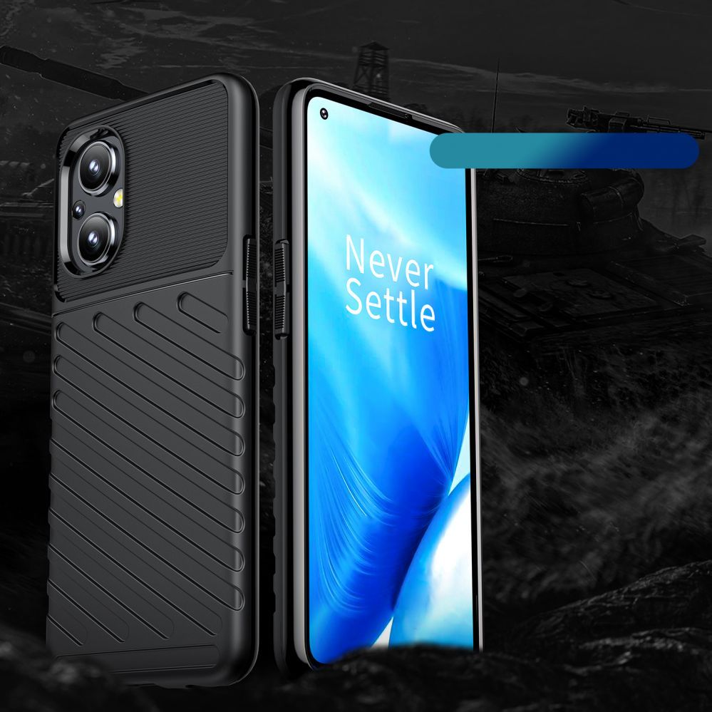 Back panel cover Hurtel  Thunder Case flexible armored cover for OnePlus Nord N20 5G black