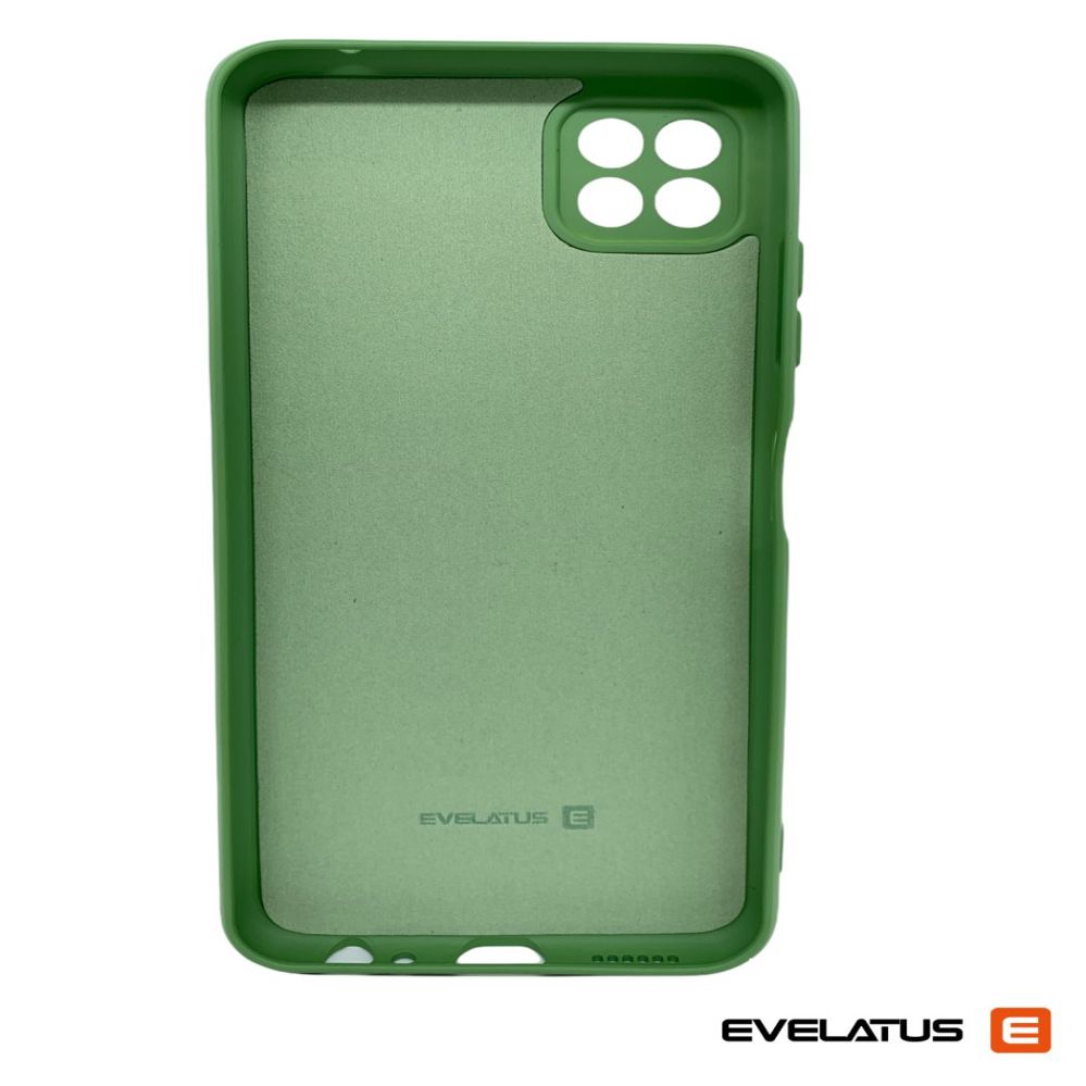 Back panel cover Evelatus Samsung Galaxy A22 5G Premium Soft Touch Silicone Case Green