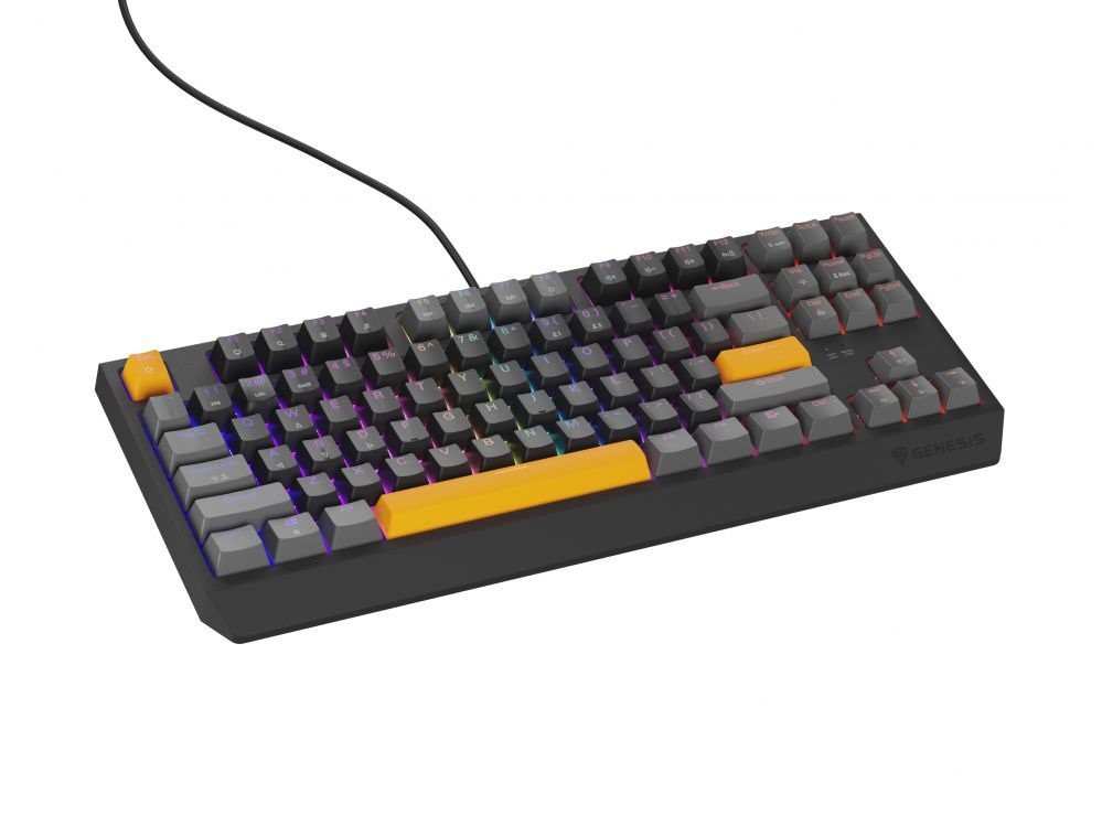 Компьютерная клавиатура Genesis  THOR 230 | Mechanical Gaming Keyboard | Wired | US | Anchor Gray Positive | USB Type-A | Outemu Red