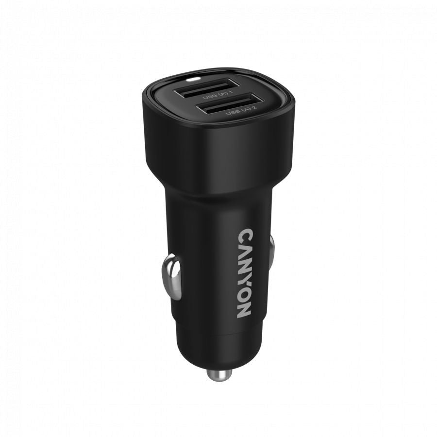 Autotarvikud Canyon  CANYON car charger OnDrive 24  24W 2xUSB-A Black