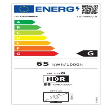 TV LG  43UP80003LR Smart TV Black