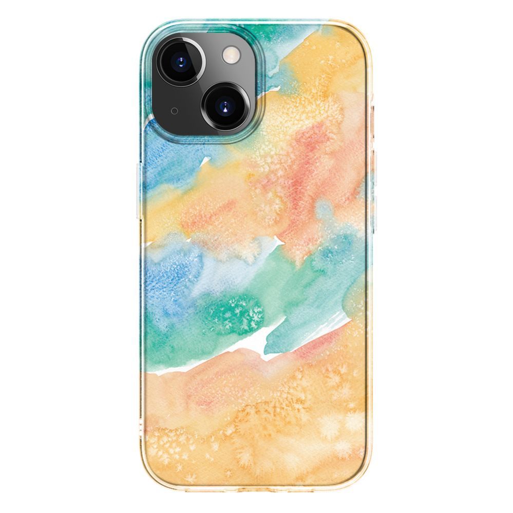 Back panel cover Evelatus Apple iPhone 15 PC Customized Print Design Marble Gold