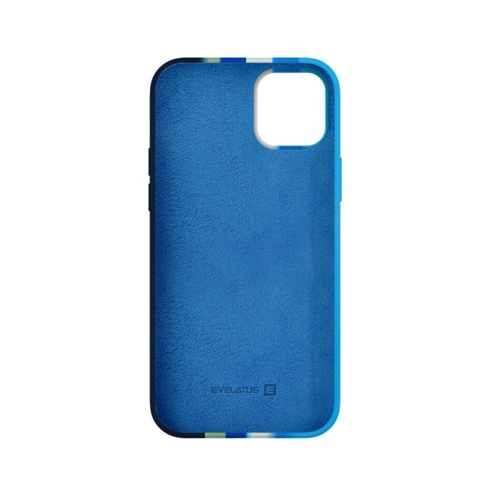 Чехол на заднюю панель Evelatus Apple iPhone 14 Multi-Colored Silicone Case Blue