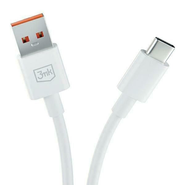 Kaabel 3MK  3MK Hyper Cable USB-A to USB-C 5A 60W 1.2m biały/white kabel