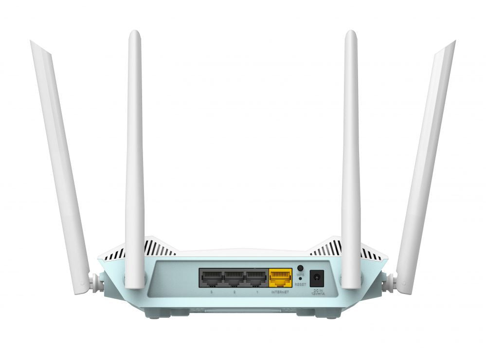 Ruuterid D-link  AX1500 Smart Router R15	 802.11ax, 1200+300  Mbit/s, 10/100/1000 Mbit/s, Ethernet LAN (RJ-45) ports 3, Mesh Support Yes, MU-MiMO Yes, Antenna type 4xExternal