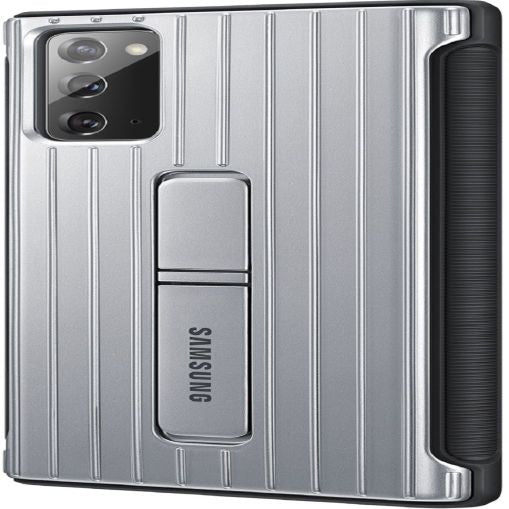 Back panel cover Samsung  Galaxy Note 20/Note 20 5G Protective Standing Cover case Silver