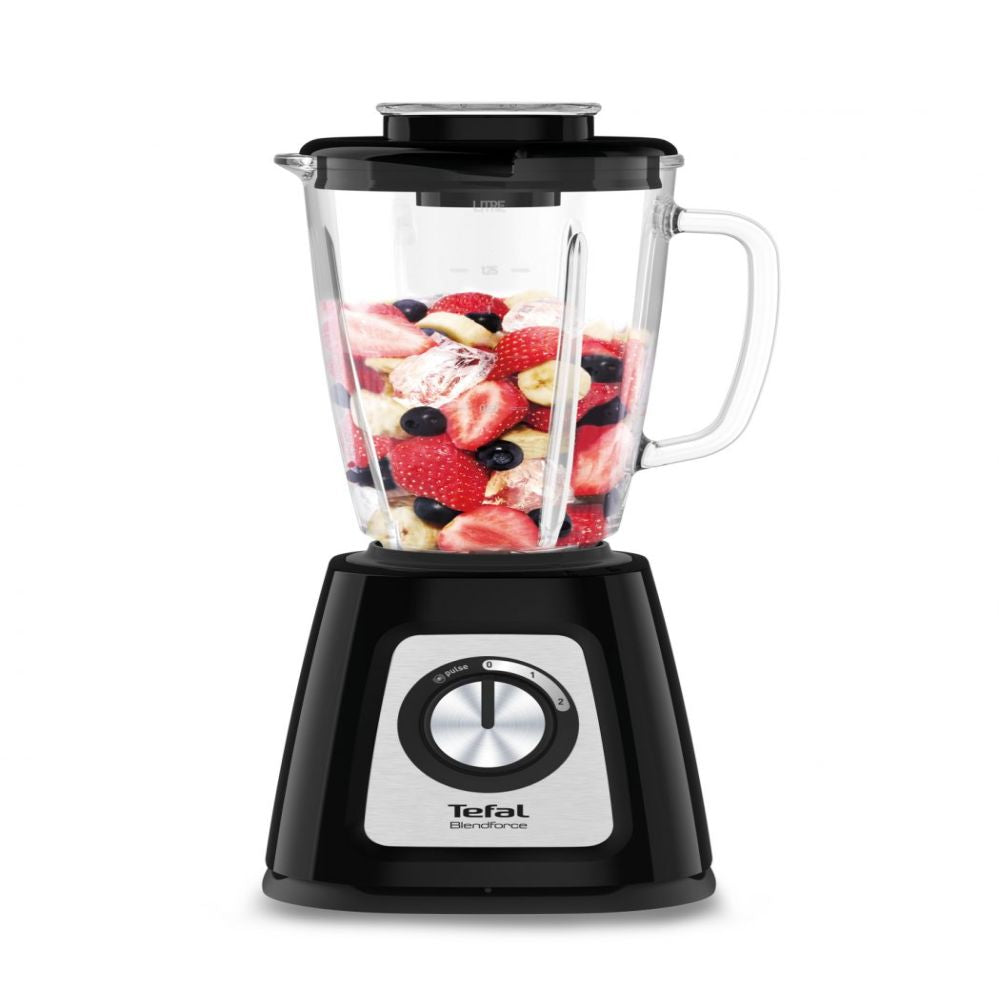 Mixers and blenders TEFAL  Blender BL438831 BlendForce Tabletop, 800 W, Jar material Glass, Jar capacity 1.25 L, Ice crushing, Black