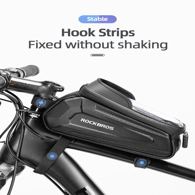 Jalgratta tarvik Rockbros  Rockbros B68 Bike Pannier for Frame, Armored, with Phone Pocket and Cover, 1.7L - Black