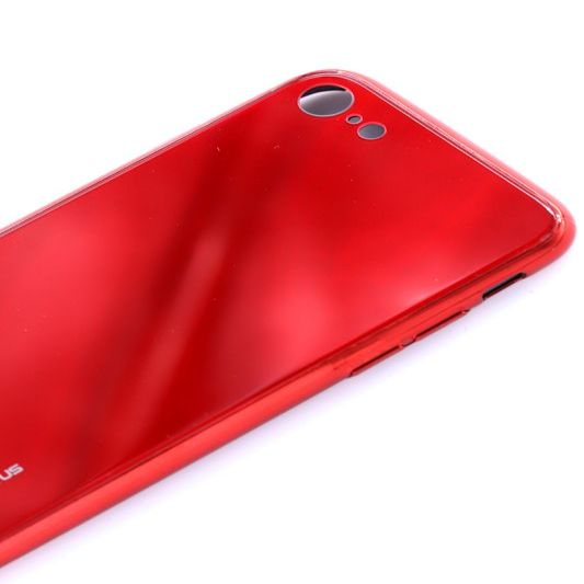Tagakaaned Evelatus Apple iPhone 7/8 Water Ripple Gradient Color Anti-Explosion Tempered Glass Case Gradient Red-Black