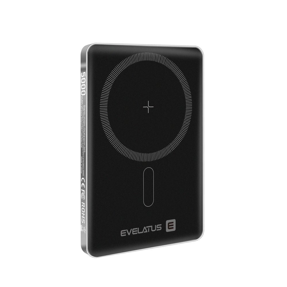 Внешний аккумулятор Evelatus  Evelatus PD20W 5000mAh Power Bank MagLink Elite With Wireless charging EVEP02PBMES Silver