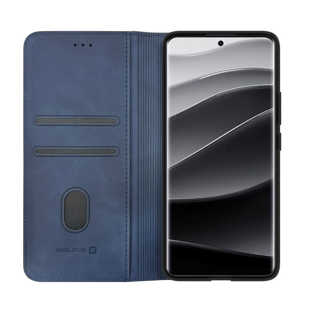 Чехол книжка Evelatus Xiaomi Redmi Note 14 Pro Plus Book Case Dark Blue
