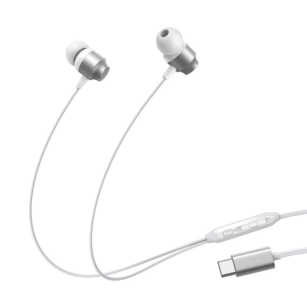 juhtmega kõlarid Joyroom  Joyroom JR-EC06 USB-C in-ear headphones - silver Silver
