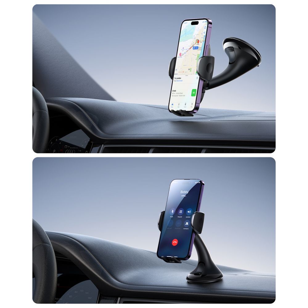 Automaatne hoidja Joyroom  Joyroom JR-ZS259 mechanical car holder universal for phone on cockpit / window - black