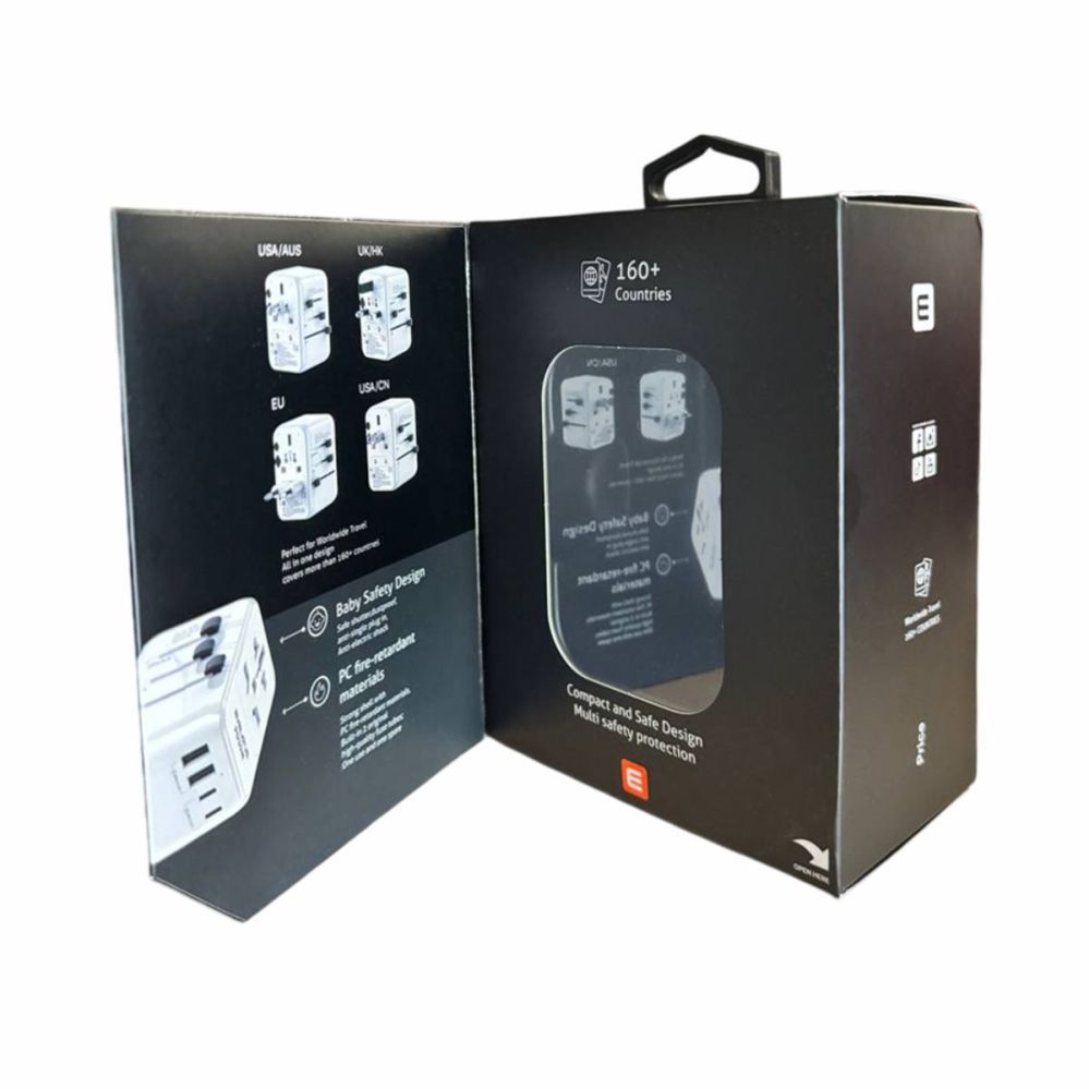 Adaptrid Evelatus  35W World Travel Adapter 1PD & 2 Type-C & 2 USB Charger  09051 White