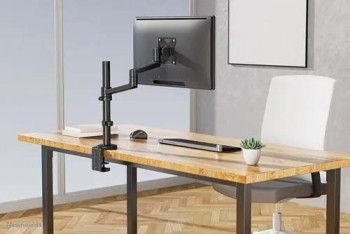 Кронштейн для телевизора NEOMOUNTS BY NEWSTAR  NEOMOUNTS SCREEN DESK MOUNT, BLACK (CLAMP+GROMMET)