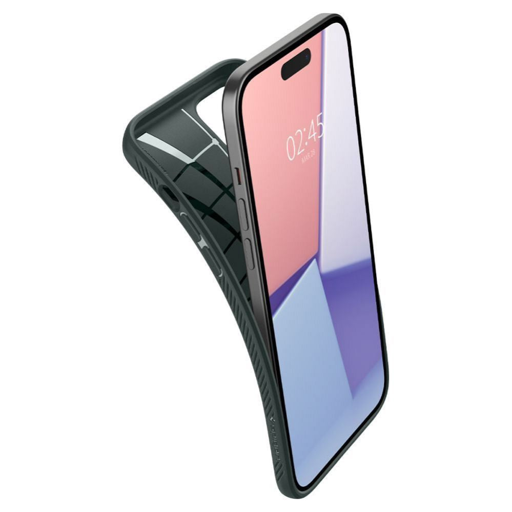 Tagakaaned Spigen  SPIGEN case LIQUID AIR for IPHONE 15 abyss green
