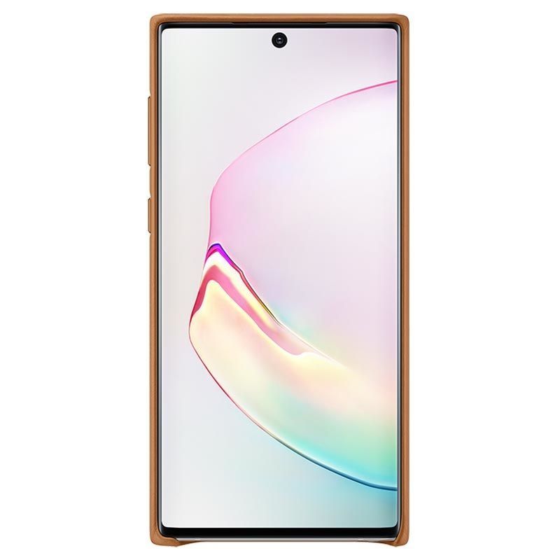 Tagakaaned Samsung  Galaxy Note 10 Leather Cover Camel
