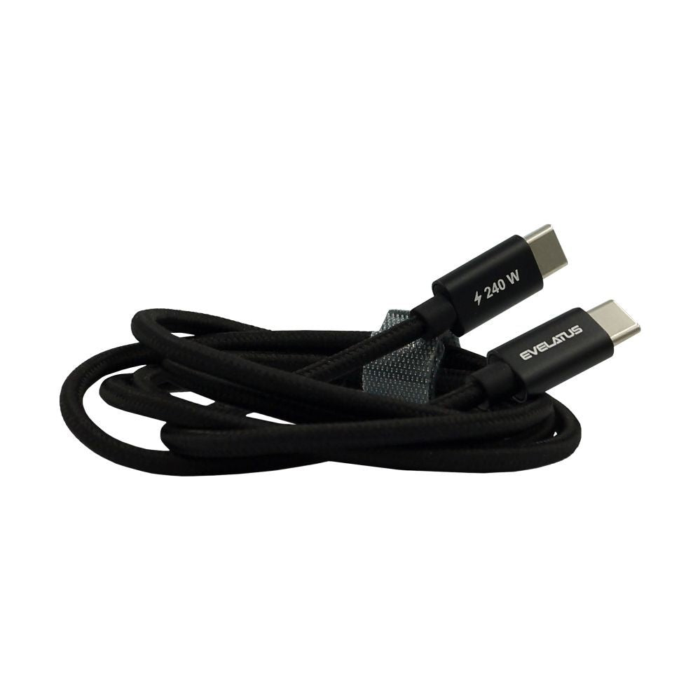 Kaabel Evelatus  Flex Cable Pro USB 2.0 Type C to Type C 1.2M 240W 5A Black