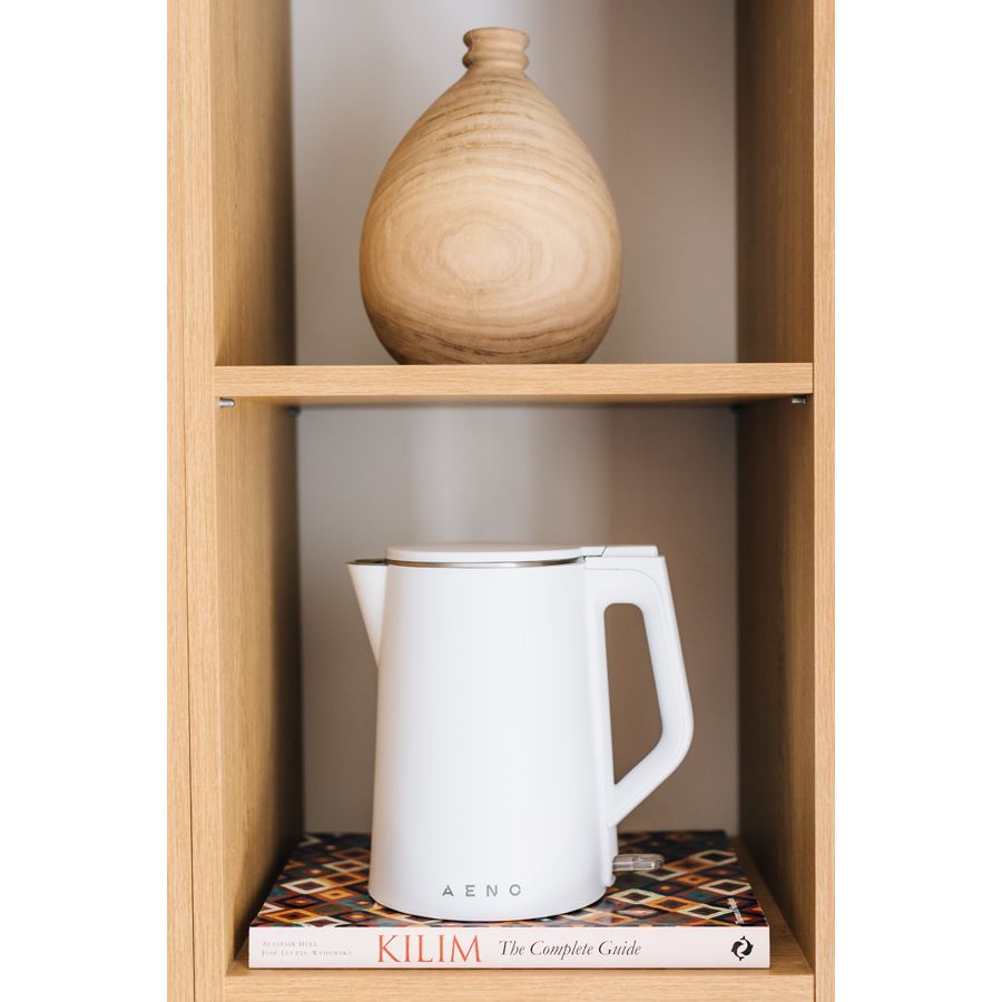 Teapot AENO  AENO Electric Kettle EK2: 1850-2200W, 1.5L, Strix, Double-walls, Non-heating body, Auto Power Off, Dry tank Protection