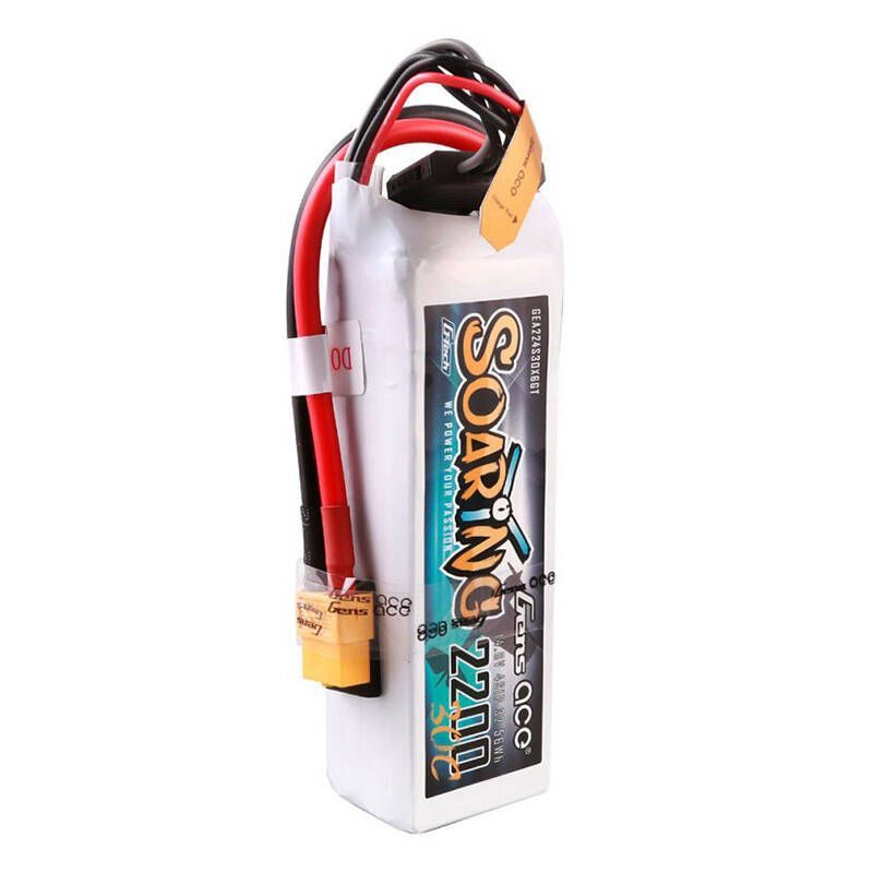 Server – muud tarvikud Gens ace  Gens ace G-Tech Soaring 2200mAh 14.8V 30C 4S1P Lipo Battery Pack with XT60 plug