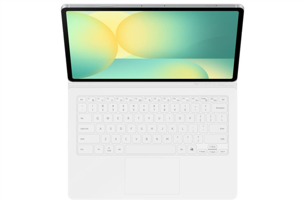 Kaaned Samsung  DX625UW Book Cover Keyboard -AI Key Samsung Galaxy Tab S10 FE+, White
