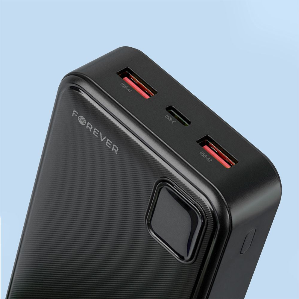 Väline aku Forever  Forever power bank TB-300L PD QC 22,5W 20000 mAh black