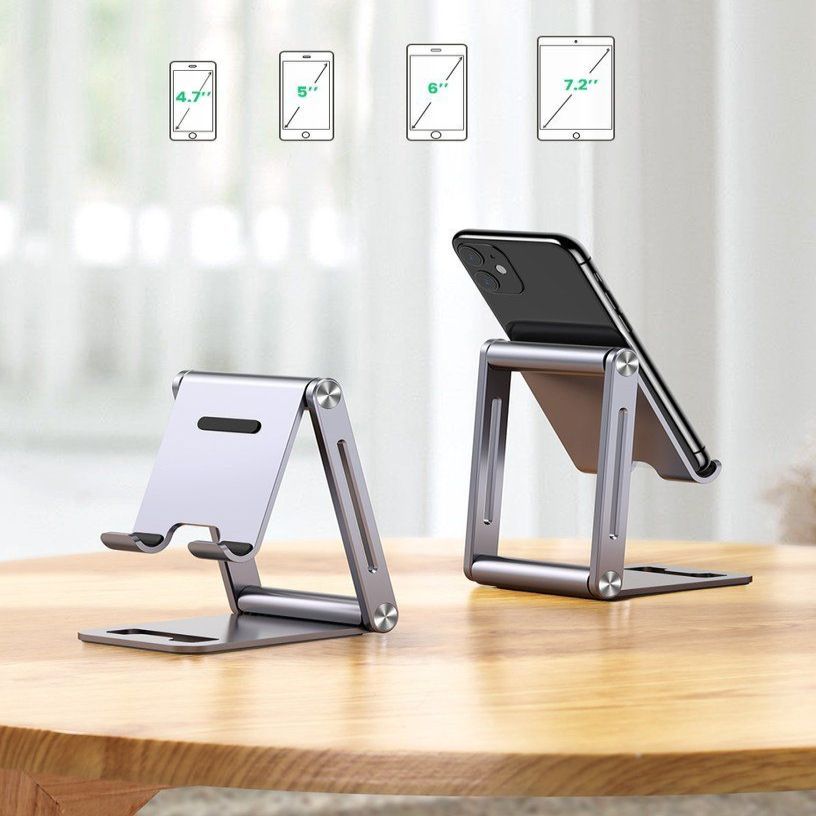 Авто держатель Ugreen  Ugreen metal aluminum folding phone holder tablet gray (LP263 80708)