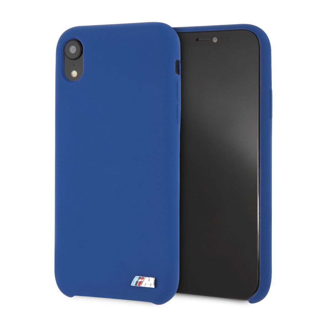 Чехол на заднюю панель BMW Apple iPhone XR Hardcase Silicone Navy