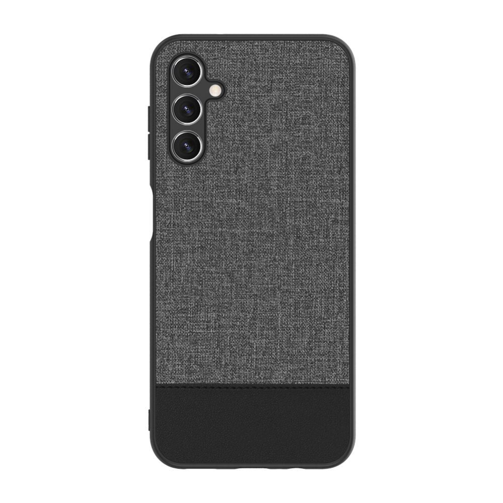 Back panel cover iLike Samsung Galaxy A14 5G Plastic Leather Back Cover Gray