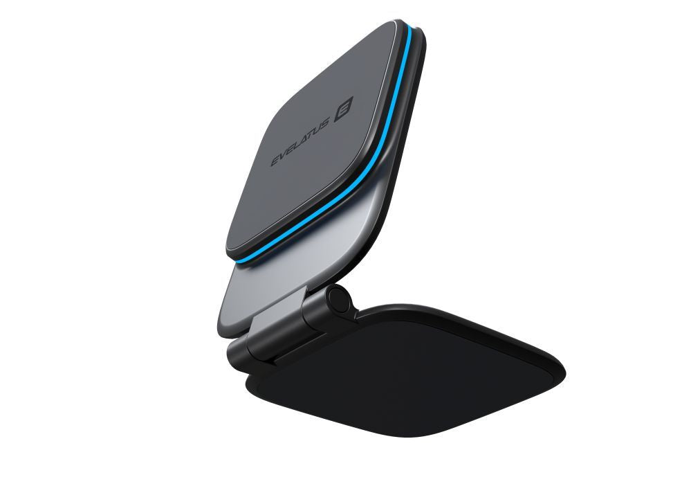 Universaalne telefonihoidja (Popsocket) Evelatus  MagSafe Qi wireless charging magnet mount (for Car Screen/dashboard, laptop, tablet, monitor) Black