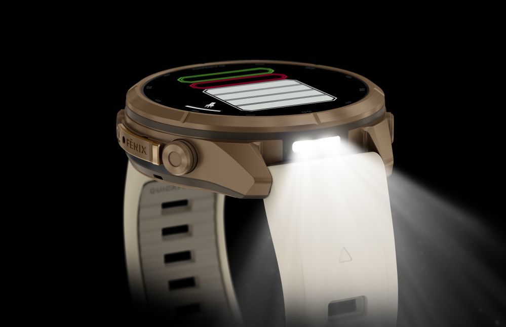 Nutikell Garmin  Fenix 9 Pro – 43mm
Autumn Gold Titanium with Cream/French Grey Silicone Band
