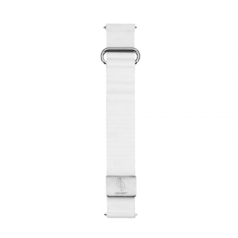 Strap Connect  20mm Cortical back buckle magnetic suction Watch Straps (130mm M/L) White