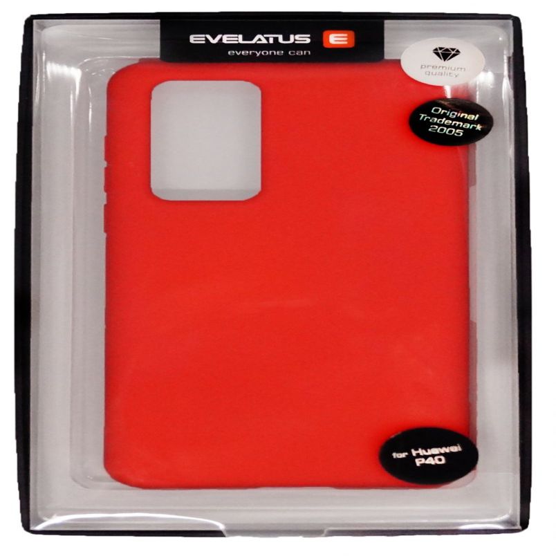 Back panel cover Evelatus Huawei P40 Pro Soft Touch Silicone Red