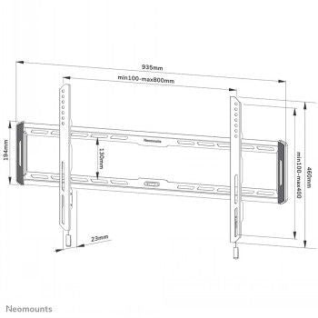 TV bracket NEOMOUNTS BY NEWSTAR  NEOMOUNTS BY NEWSTAR SCREEN WALL MOUNT (FIXED, ULTRA THIN, VESA 800X400)