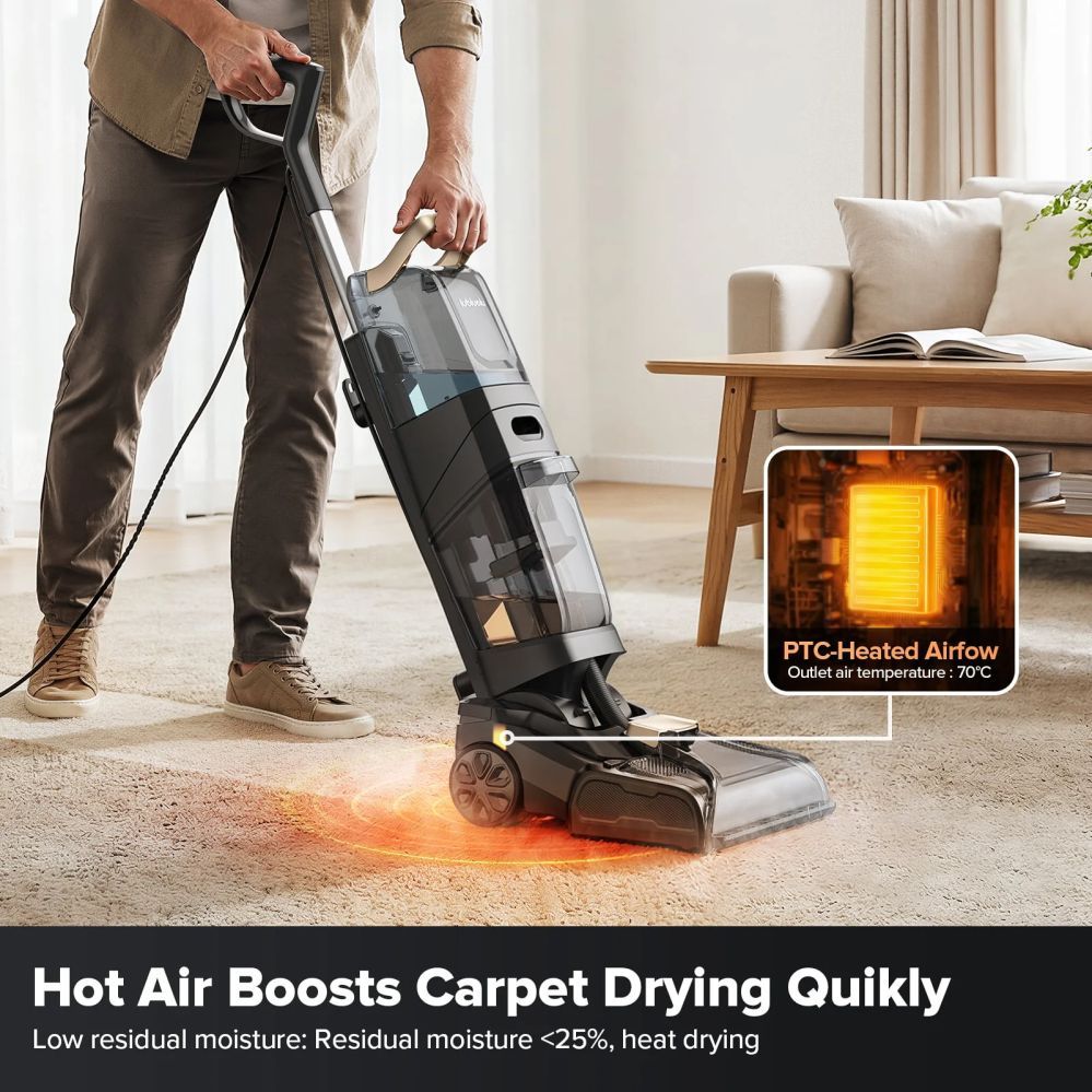Пылесос Lubluelu  X3 Carpet Cleaner with 1000W Motor, Dual Brush System and 2-in-1 Cleaning