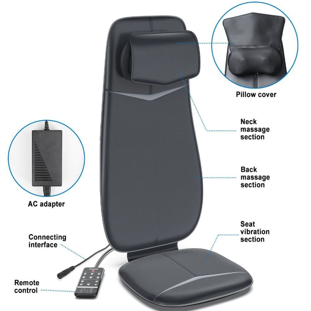 Умное устройство renpho  RENPHO Neck & Back Massage Cushion S Black